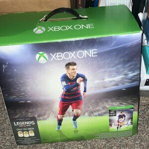 XBOX One with cords and box. no controller